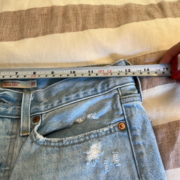 Levi's Premium Wedgie Straight Luxor
Again Light Wash Size 27 Straight Leg ankle - Picture 10 of 15